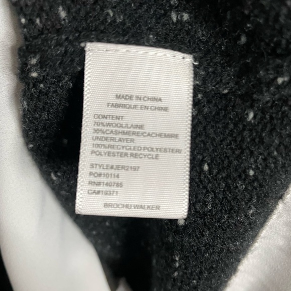 Brochu Walker Sweater Looker Layered V Neck Black Cashmere Wool - Picture 6 of 7